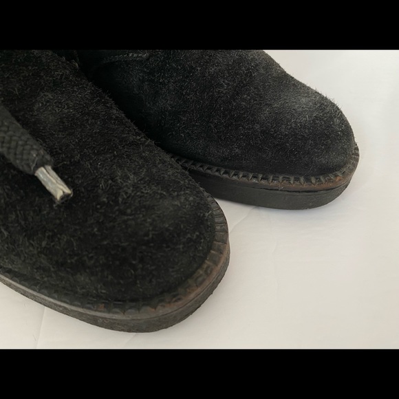 Browns women’s Suede Boots lace up Black - Picture 5 of 13